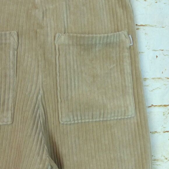 Brixton Shorts Womens XS Beige Dazed Rib Velour High Rise Drawstring Retro - Picture 5 of 10